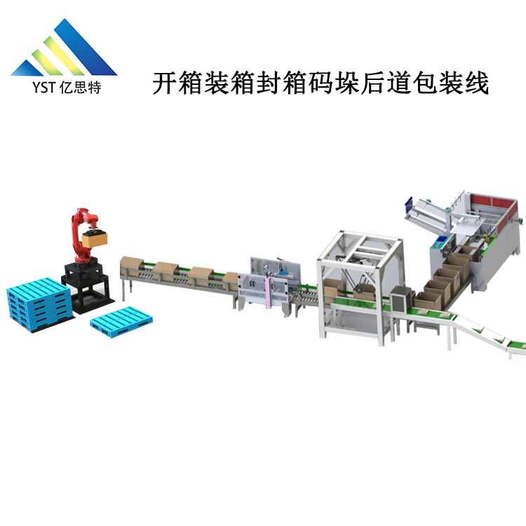 化妝品包裝碼垛生產(chǎn)線YST-HD-4042